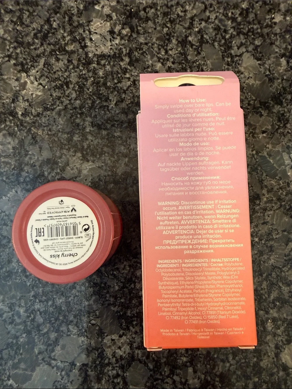 Lottie London Pink Tinted Lip Peptide + Sweet Lips Balm